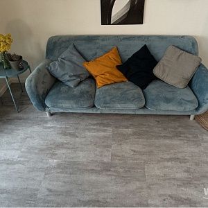 Плитка ПВХ CERAMO VINILAM STONE 6 мм 71614 Цемент Светлый фото 4 | FLOORDEALER